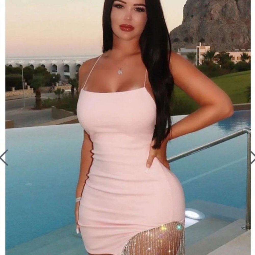 Fashion Nova Pink Dress/ Size S